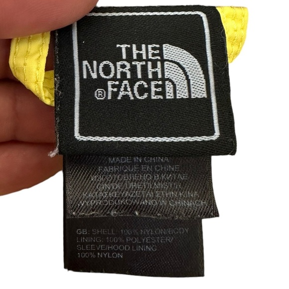 The North Face Youth Yellow Hyvent Windbreaker Water Resisted Hood Jacket 14/16 - Picture 8 of 12